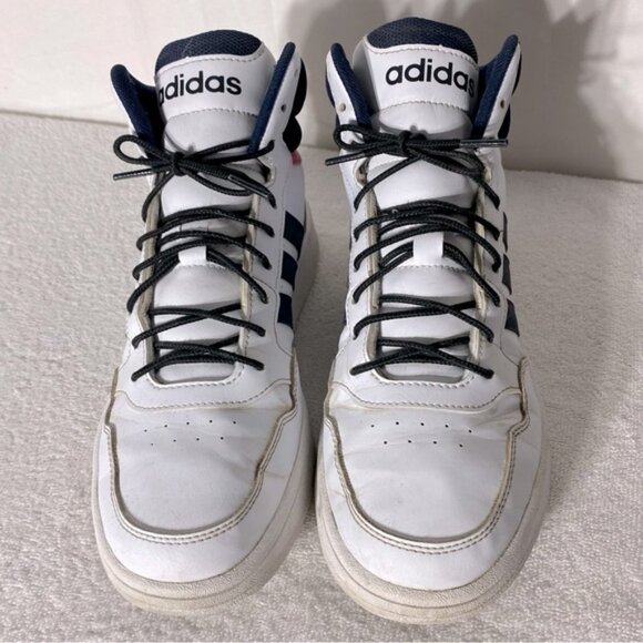 Adidas Hoops 3.0 Mid Classic High Top Lace Up Sneakers Athletic Shoes 8.5 - Picture 10 of 11